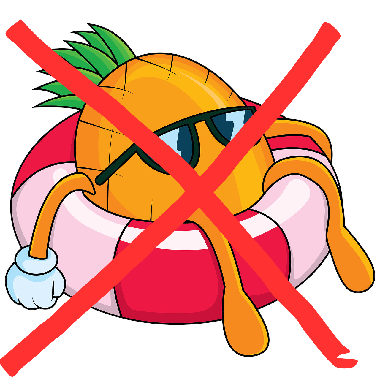Cartoon Schwimmbad