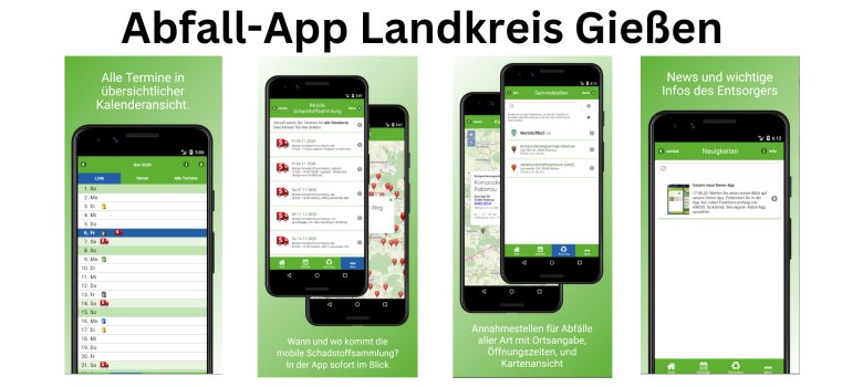 Abfall App Landkreis Gießen Übersicht